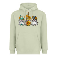 Matcha western sunflowers gnomes Heavyweight Hoodie - Jasminsmagicworld