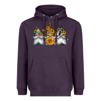 Plum western sunflowers gnomes Heavyweight Hoodie - Jasminsmagicworld