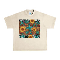 Sandshell cross gemstone and sunflower Urban Heavy Tee - Artiststas
