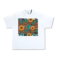 White cross gemstone and sunflower Urban Heavy Tee - Artiststas