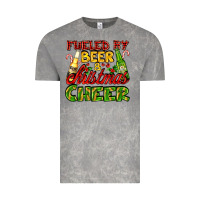 Cloud Rock fueled by beer and christmas cheer with beer bottles Vintage Tee - AdoDesignShop