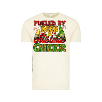 Fueled By Beer And Christmas Cheer With Beer Bottles Vintage Tee | Teevron