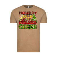 Vintage Coffee fueled by beer and christmas cheer with beer bottles Vintage Tee - AdoDesignShop