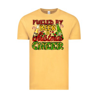 Vintage Mustard fueled by beer and christmas cheer with beer bottles Vintage Tee - AdoDesignShop