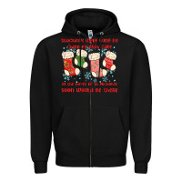 Black stockings were hung by chimney Zipper Hoodie - MaliasSmallBusiness