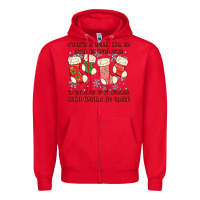 Red stockings were hung by chimney Zipper Hoodie - MaliasSmallBusiness