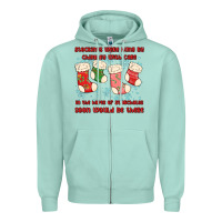 Seafoam stockings were hung by chimney Zipper Hoodie - MaliasSmallBusiness
