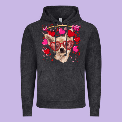 Valentine's Day  Chihuahua Vintage Hoodie Designed By Ranaportraitstore