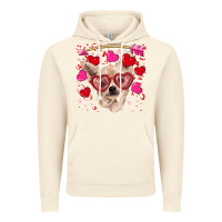 Vintage Artic valentine's day  chihuahua Vintage Hoodie - RanaPortraitStore