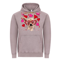 Vintage Zinc valentine's day  chihuahua Vintage Hoodie - RanaPortraitStore
