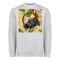 Heather Grey rodeo seamless pattern Heavyweight Sweatshirt - BundleAndBundleShop