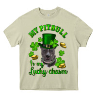 Mossy st patricks day my pitbuli my lucky charm with hat Heavy Core Tee - RanaPortraitStore