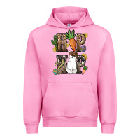 Fuchsia Pink Hip hop Easter Bunny Easter Day Urban Hoodie - HowdyJamesFarm