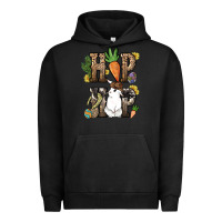 Pigment Black Hip hop Easter Bunny Easter Day Urban Hoodie - HowdyJamesFarm