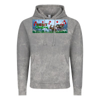 Cloud Rock merry christmas with santa sleigh Vintage Hoodie - BundleAndBundleShop