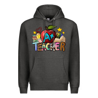 Charcoal Heather a teacher Premium Hoodie - NancyCooperArtShop