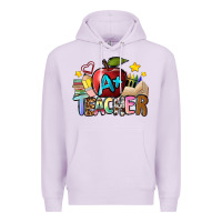 Lilac a teacher Premium Hoodie - NancyCooperArtShop