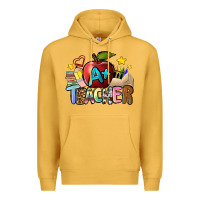 Mustard a teacher Premium Hoodie - NancyCooperArtShop