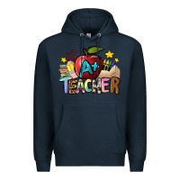 Navy a teacher Premium Hoodie - NancyCooperArtShop
