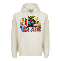 Oatmeal Heather a teacher Premium Hoodie - NancyCooperArtShop