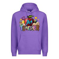 Purple a teacher Premium Hoodie - NancyCooperArtShop