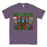 Lavender just a girl who loves christmas Classic Tee - AdoDesignShop