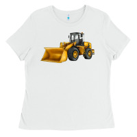 White bulldozer Ladies Tee - JahusDesignShop