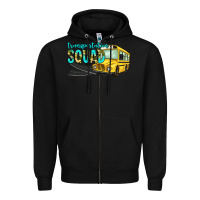 Black transportation squad Zipper Hoodie - NancyCooperArtShop