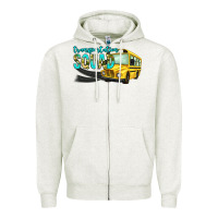 Oatmeal Heather transportation squad Zipper Hoodie - NancyCooperArtShop