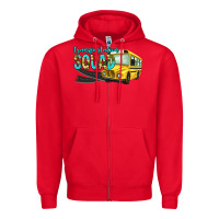 Red transportation squad Zipper Hoodie - NancyCooperArtShop