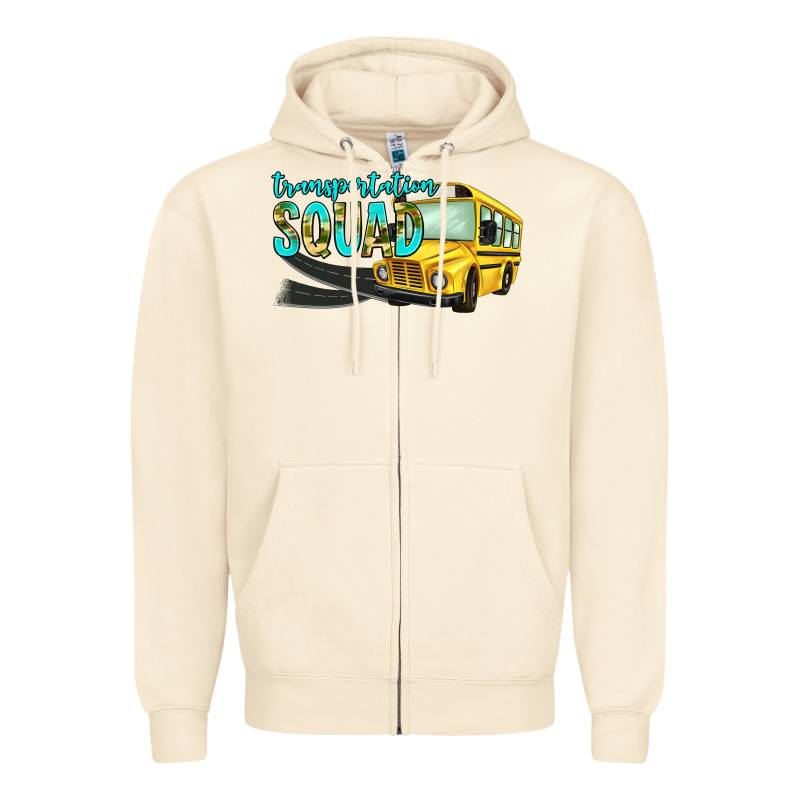 Transportation Squad Zipper Hoodie by NancyCooperArtShop | Teevron