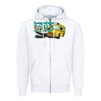 White transportation squad Zipper Hoodie - NancyCooperArtShop