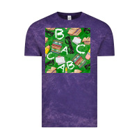 Cloud Purple english class seamless pattern Vintage Tee - BundleAndBundleShop