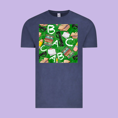 English Class Seamless Pattern Vintage Tee Designed By Bundleandbundleshop