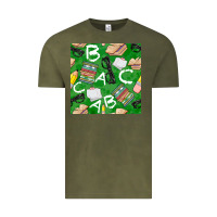 Vintage Olive english class seamless pattern Vintage Tee - BundleAndBundleShop