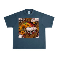 Midnight Navy pig and barn Urban Heavy Tee - BundleAndBundleShop
