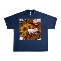 Navy pig and barn Urban Heavy Tee - BundleAndBundleShop