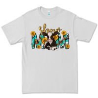 Dove Grey show mom with cow mothers day Premium Tee - texasbilliewilder