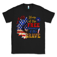 Black home of the free because of the brave Classic Tee - NancyCooperArtShop