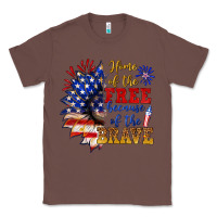 Chestnut home of the free because of the brave Classic Tee - NancyCooperArtShop