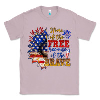 Lilac home of the free because of the brave Classic Tee - NancyCooperArtShop
