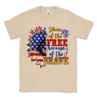 Mushroom home of the free because of the brave Classic Tee - NancyCooperArtShop