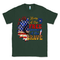 Sports Green home of the free because of the brave Classic Tee - NancyCooperArtShop