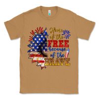 Toasted Coconut home of the free because of the brave Classic Tee - NancyCooperArtShop