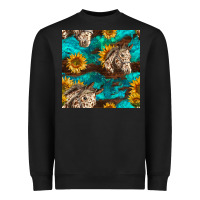 Appaloosa Horses And Sunflowers Seamless Pattern Heavyweight Sweatshirt | Teevron