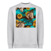 Heather Grey appaloosa horses and sunflowers seamless pattern Heavyweight Sweatshirt - BundleAndBundleShop