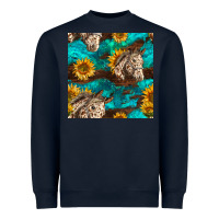 Navy appaloosa horses and sunflowers seamless pattern Heavyweight Sweatshirt - BundleAndBundleShop