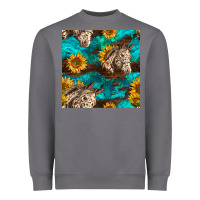 Storm appaloosa horses and sunflowers seamless pattern Heavyweight Sweatshirt - BundleAndBundleShop