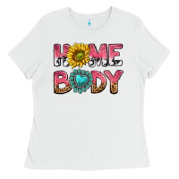 White homebody Ladies Tee - texasbilliewilder