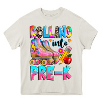 Cream rolling into pre k grade Heavy Core Tee - texasbilliewilder
